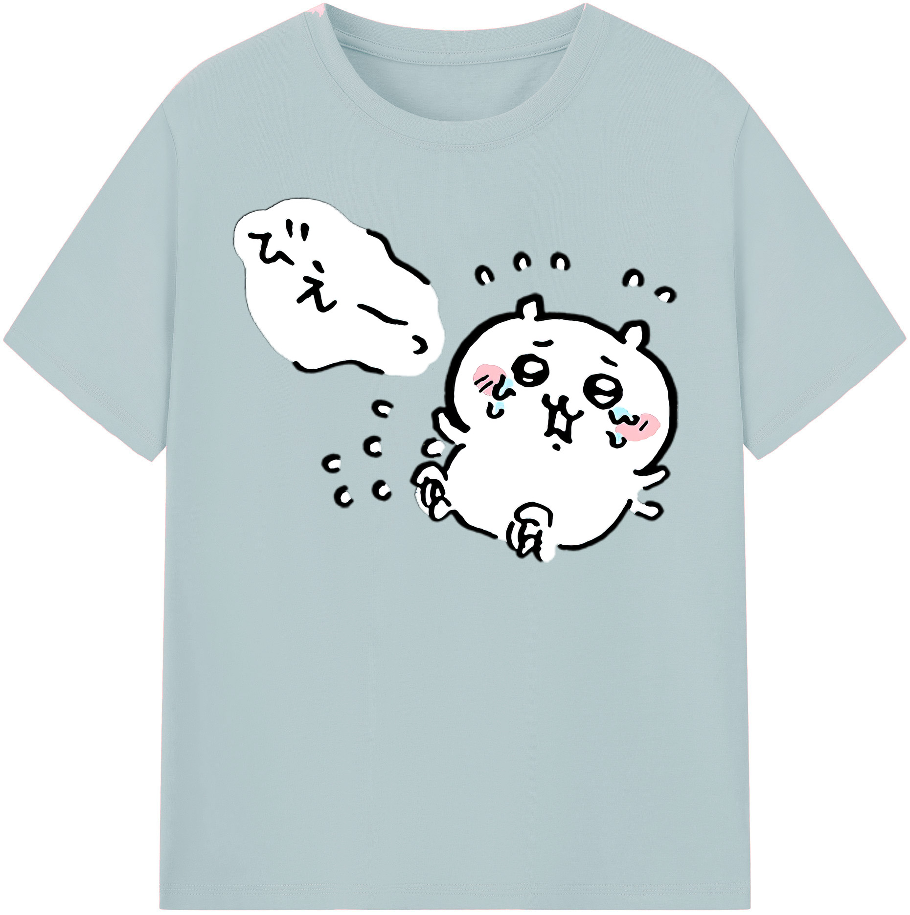 （画像用） ちいかわ ちいかわ Chii-kawa chiikawa 綿100％半袖Tシャツ（フロントプリント）